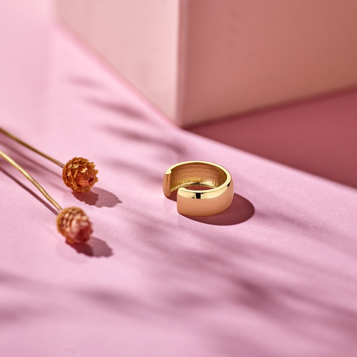 Earcuff 11,5 mm 14K geelgoud