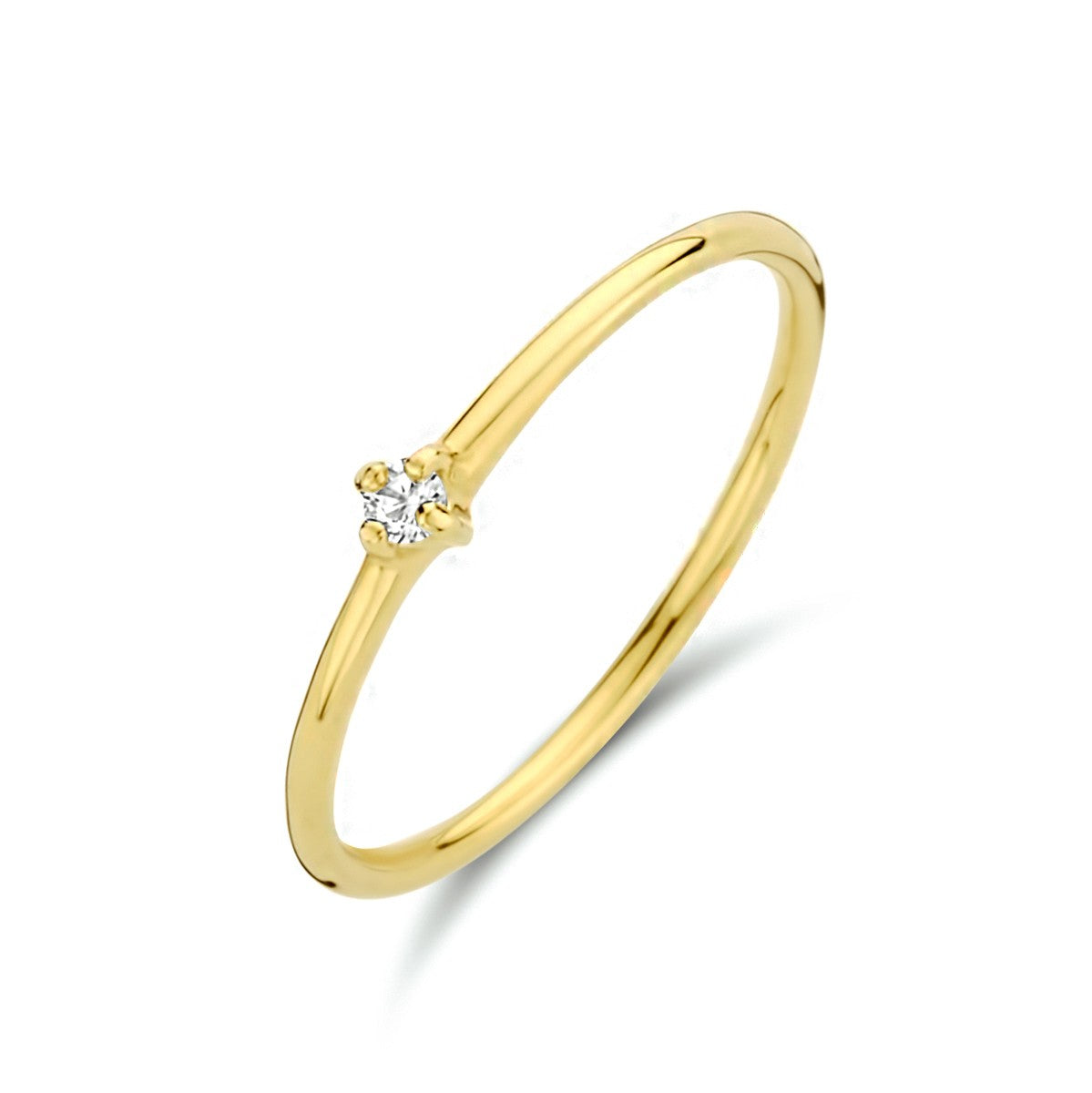 14K Geelgoud Aanschuifring Met Zirkonia 4023684 - PansiteNederland.nl