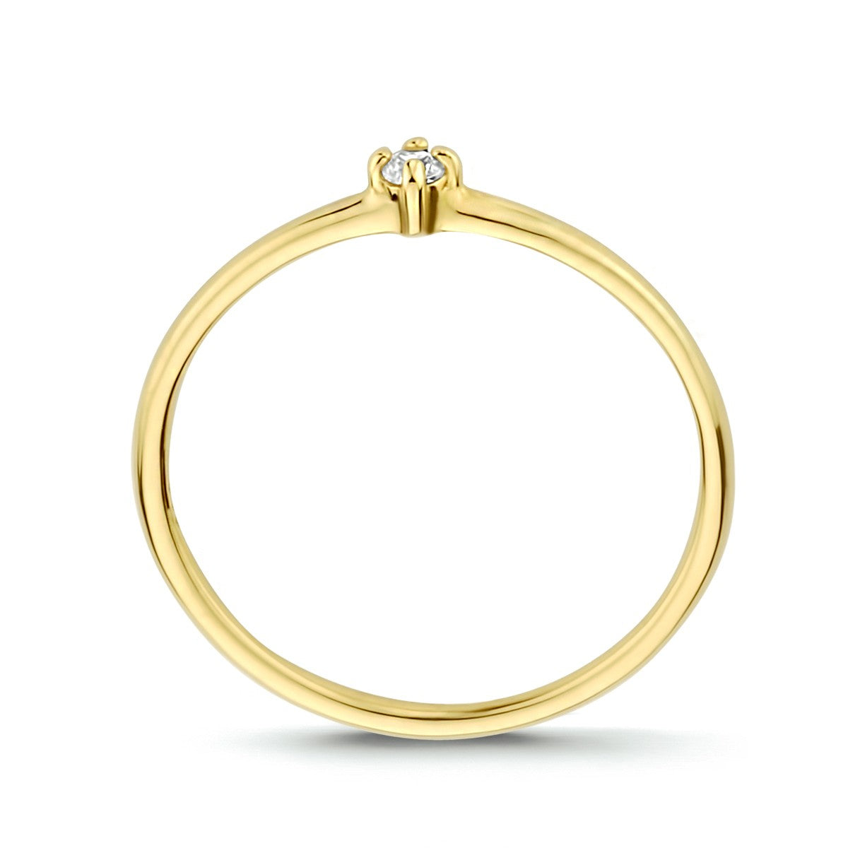 14K Geelgoud Aanschuifring Met Zirkonia 4023684 - PansiteNederland.nl