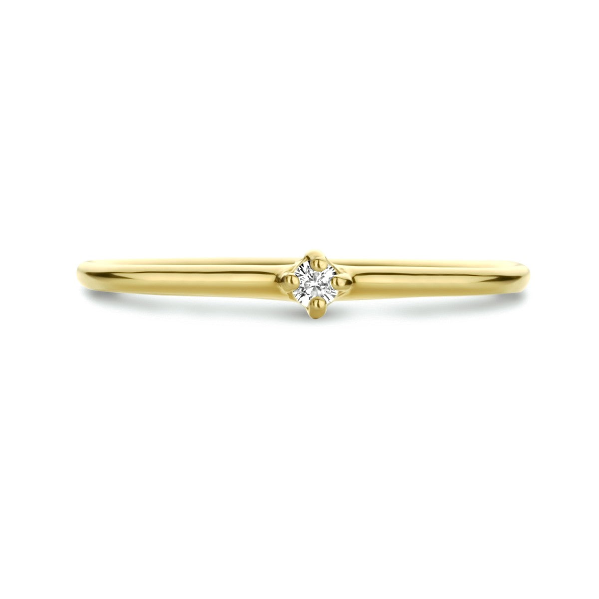 14K Geelgoud Aanschuifring Met Zirkonia 4023684 - PansiteNederland.nl
