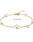 14K Geelgoud Armband Parel 16,5 - 17,5 - 18,5 Cm 4023699 - PansiteNederland.nl