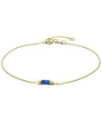 14K Geelgoud Armband Lapis 16 - 18 Cm 4023813