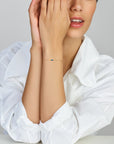 14K Geelgoud Armband Lapis 16 - 18 Cm 4023813