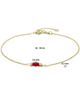 14K Geelgoud Armband Koraal 16 - 18 Cm 4023814 - PansiteNederland.nl