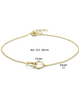 14K Geelgoud Armband Rond 16,5 - 17,5 - 18,5 Cm 4023829