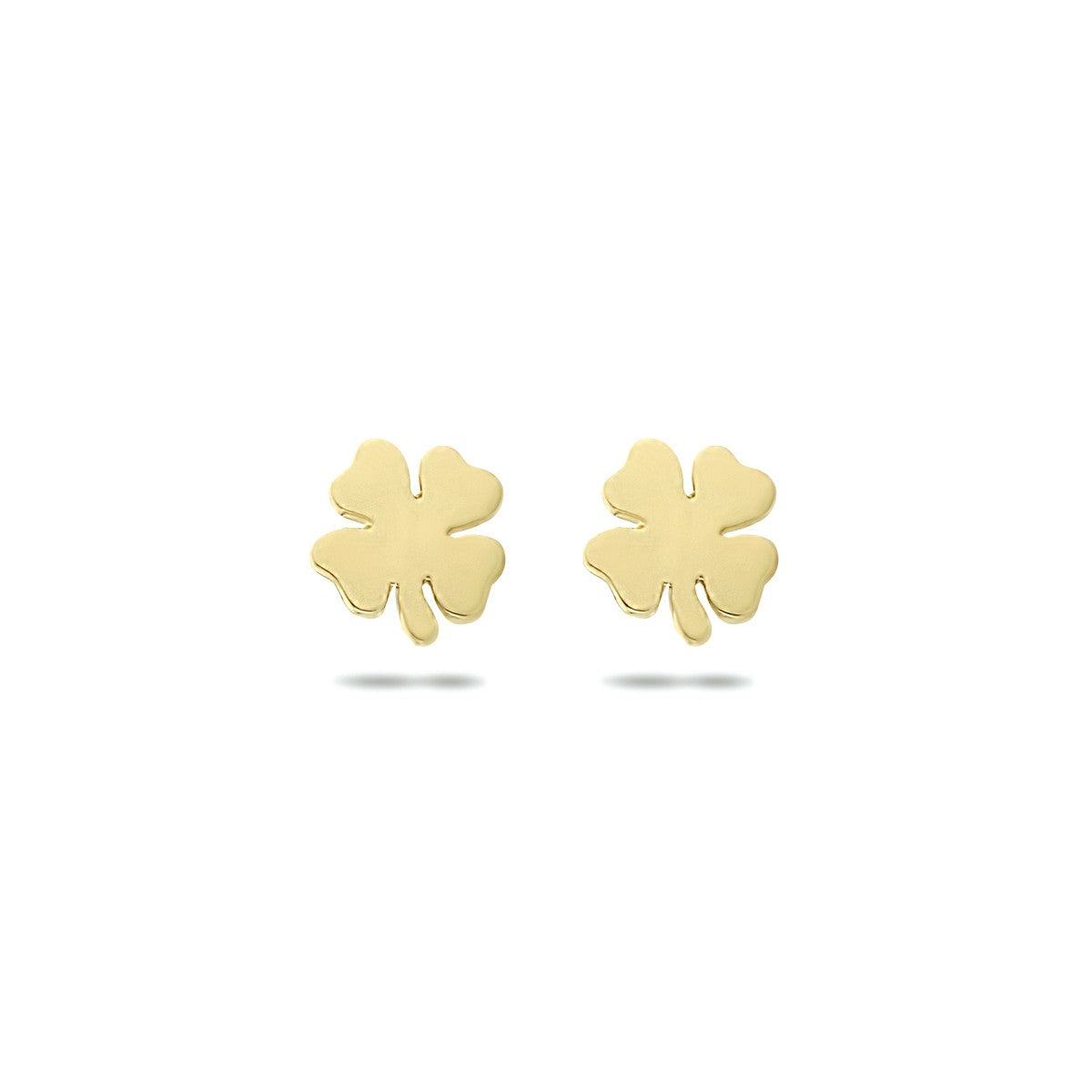 Witgouden oorknoppen klaver - PSN4023835 - PansiteNederland.nl
