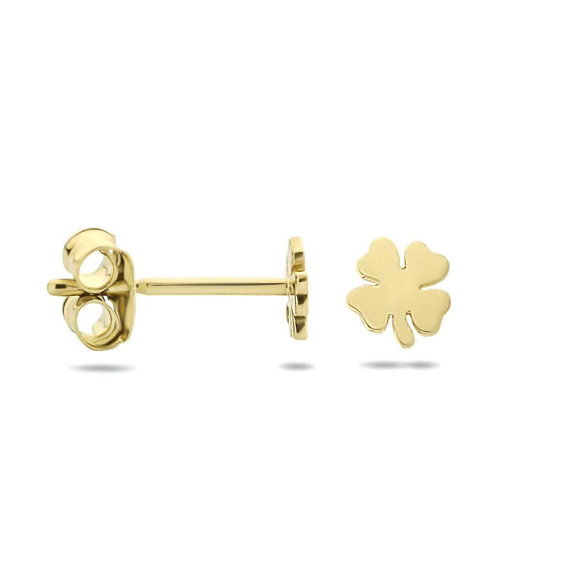 Witgouden oorknoppen klaver - PSN4023835 - PansiteNederland.nl