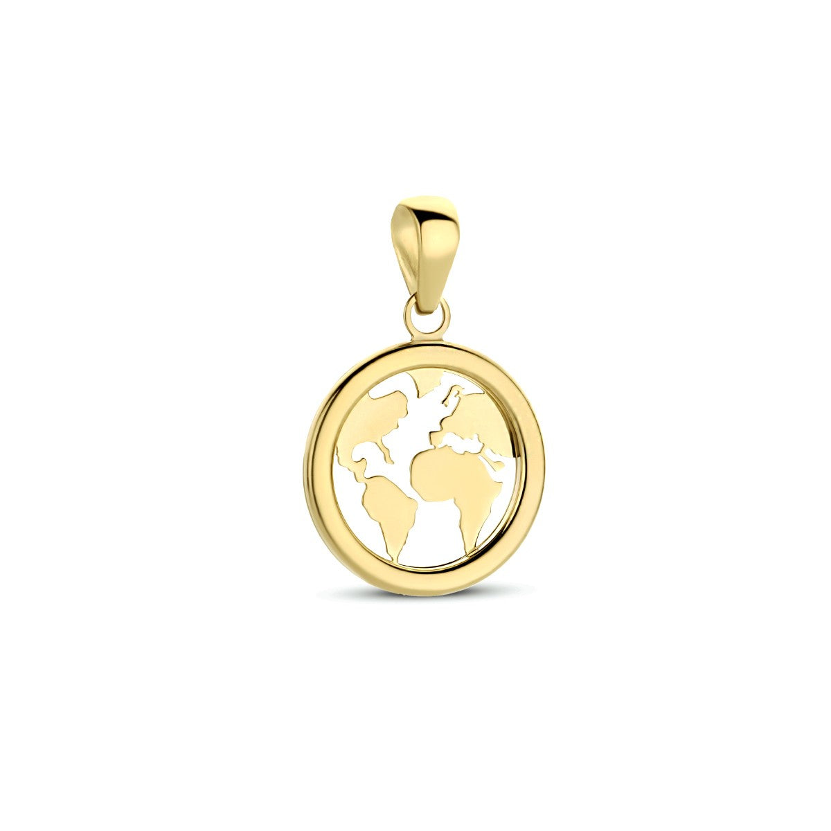 14K geelgoud hanger wereldbol 4023848 - PansiteNederland.nl