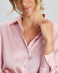 14K geelgoud collier rond zirkonia 42 - 45 cm 4023953 - PansiteNederland.nl