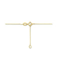 14K geelgoud collier rond zirkonia 42 - 45 cm 4023953 - PansiteNederland.nl