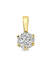 14K geelgoud hanger zirkonia 4023967 - PansiteNederland.nl