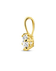 14K geelgoud hanger zirkonia 4023967 - PansiteNederland.nl