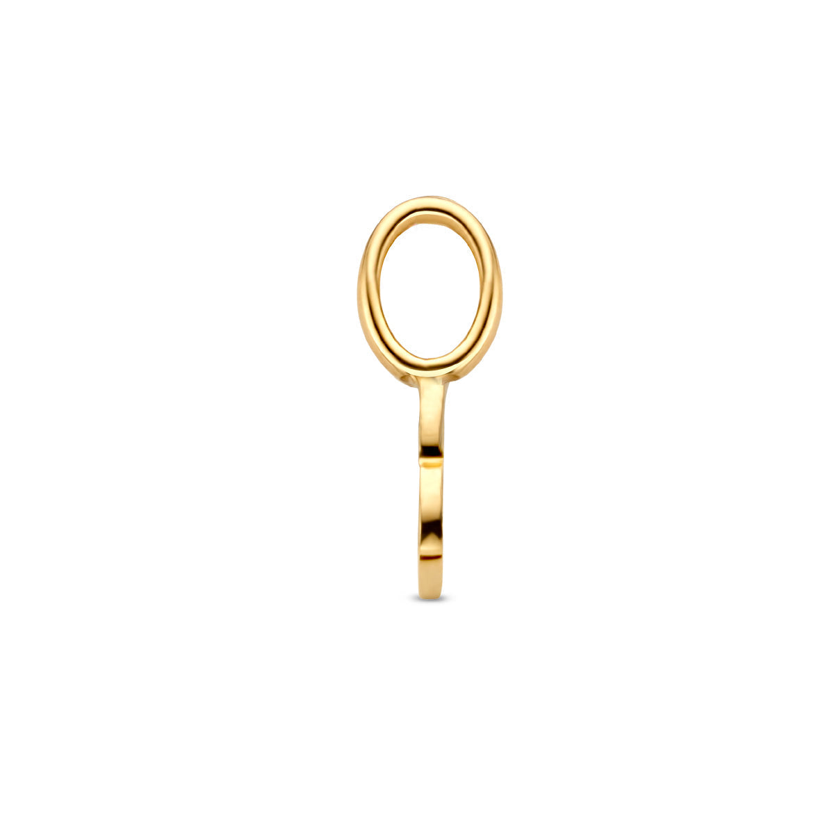Hanger letter B 9,5 mm 14K geelgoud #Letter_B