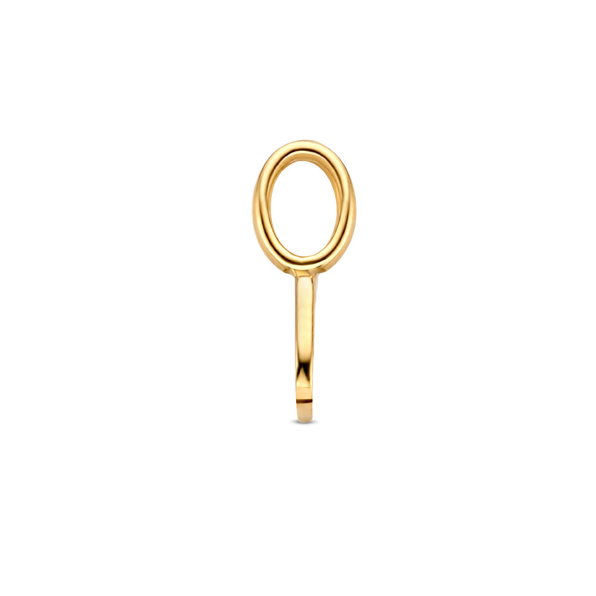 Hanger letter D 9,5 mm 14K geelgoud #Letter_D