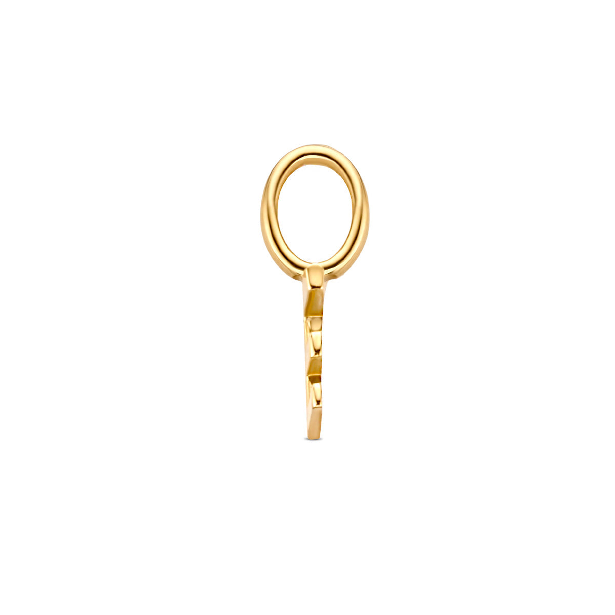 Hanger letter E 9,5 mm 14K geelgoud #Letter_E