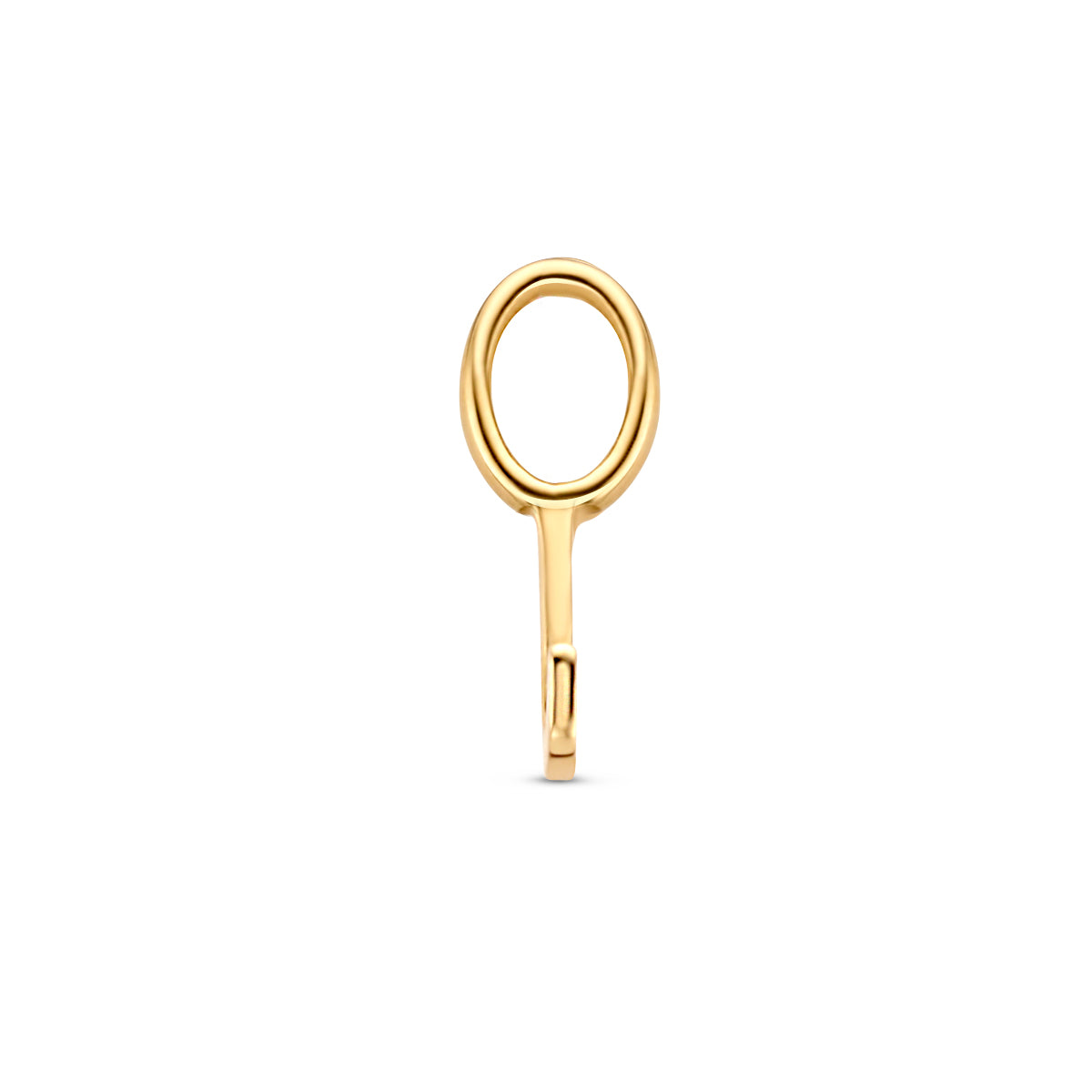 Hanger letter J 9,5 mm 14K geelgoud #Letter_J
