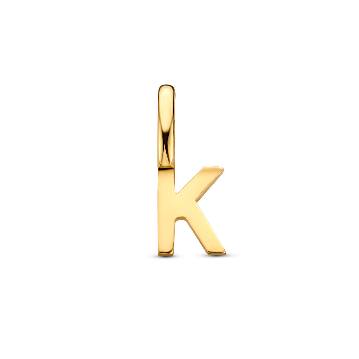 Hanger letter K 9,5 mm 14K geelgoud #Letter_K