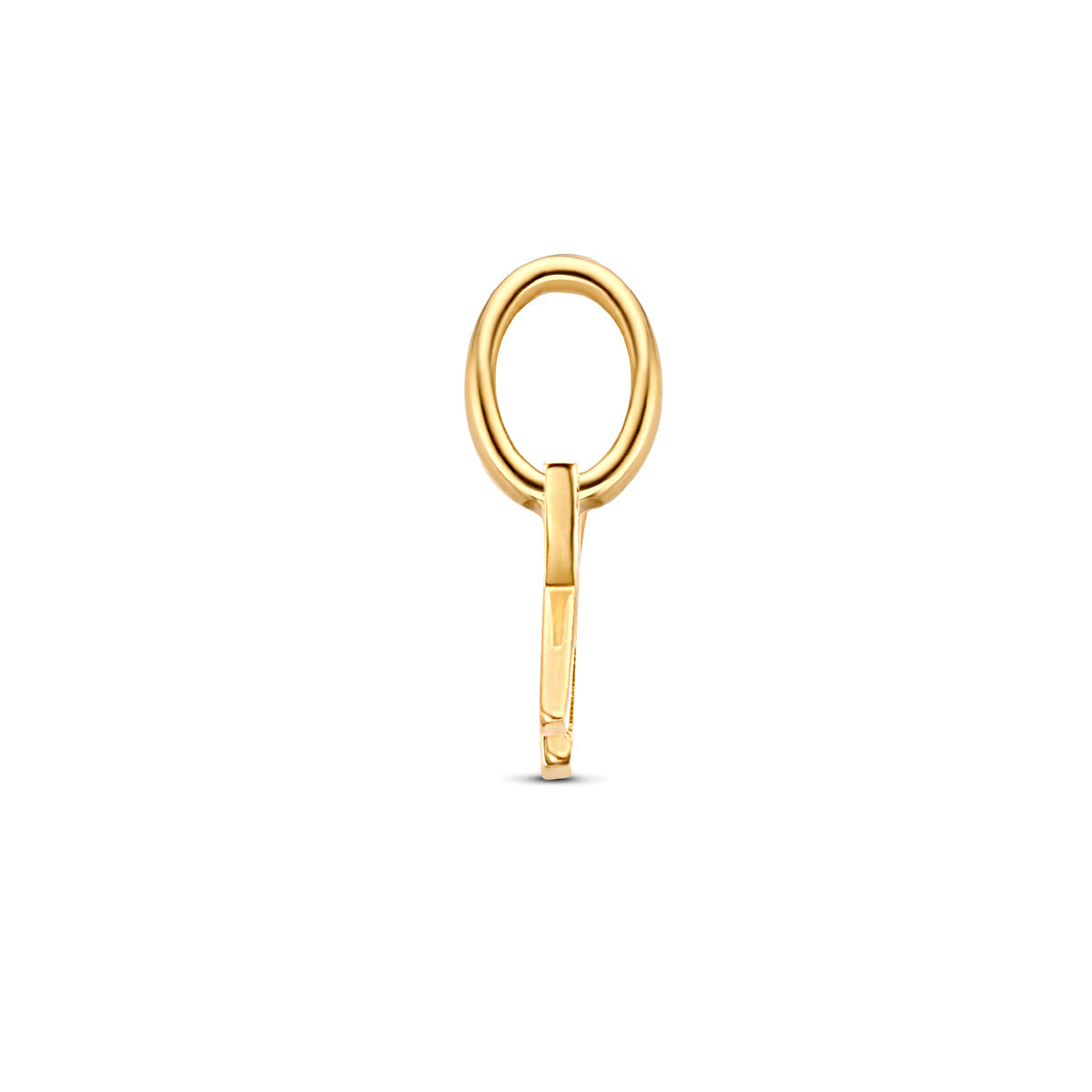 Hanger letter K 9,5 mm 14K geelgoud #Letter_K