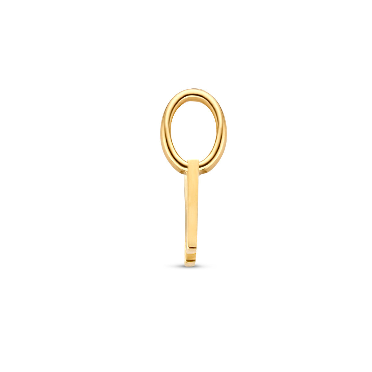Hanger letter N 9,5 mm 14K geelgoud #Letter_N