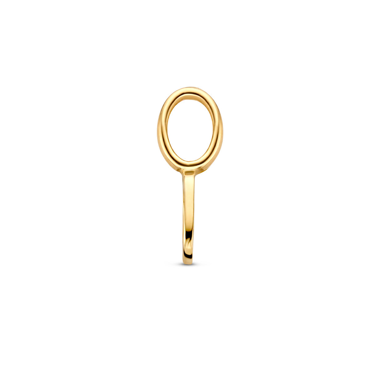 Hanger letter O 9,5 mm 14K geelgoud #Letter_O