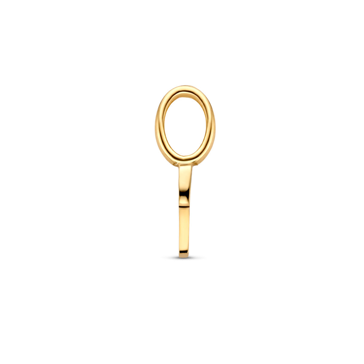 Hanger letter P 9,5 mm 14K geelgoud #Letter_P