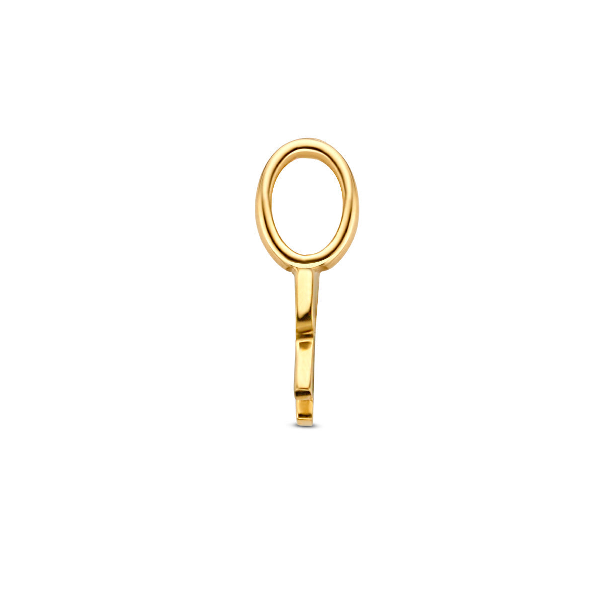 Hanger letter R 9,5 mm 14K geelgoud #Letter_R