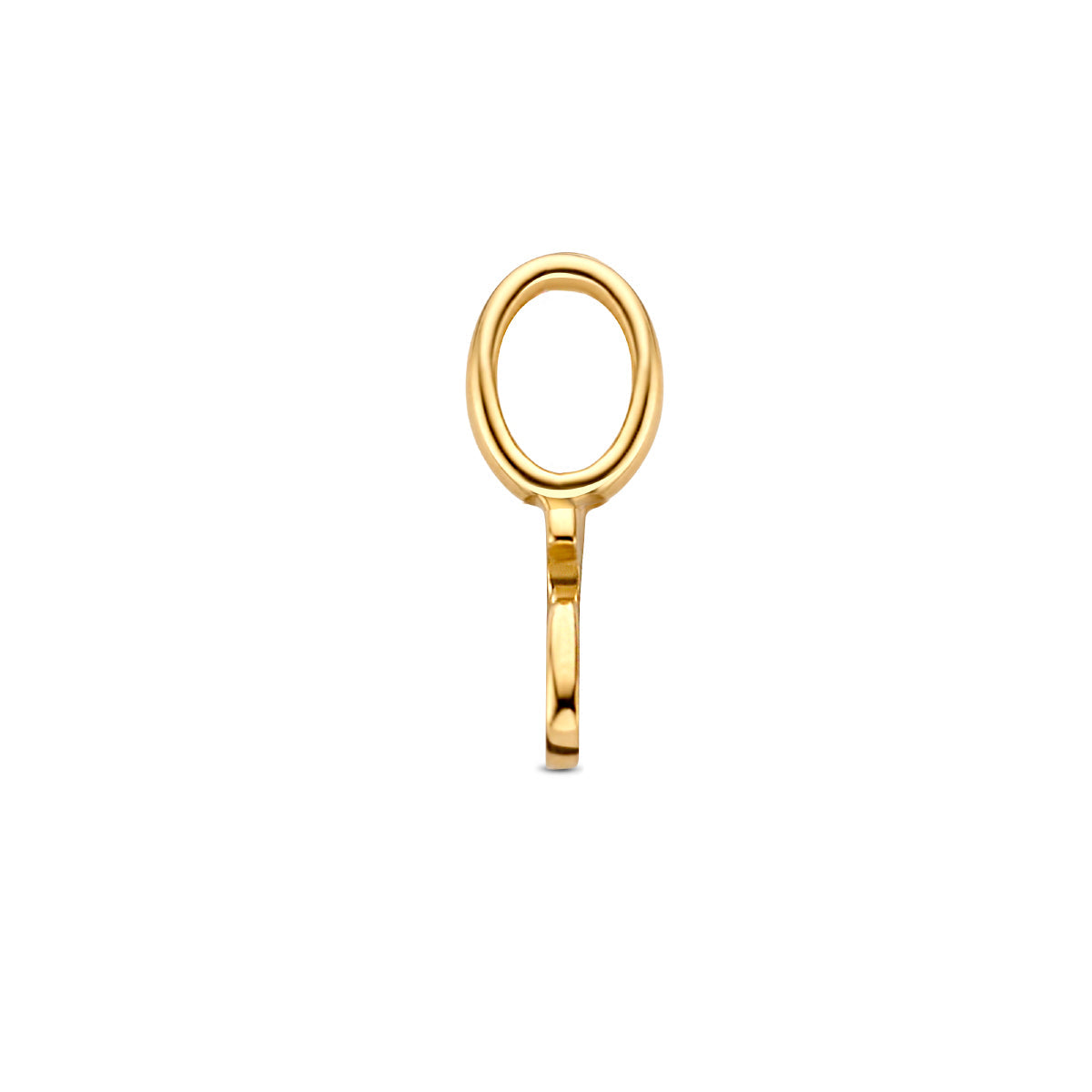 Hanger letter S 9,5 mm 14K geelgoud #Letter_S