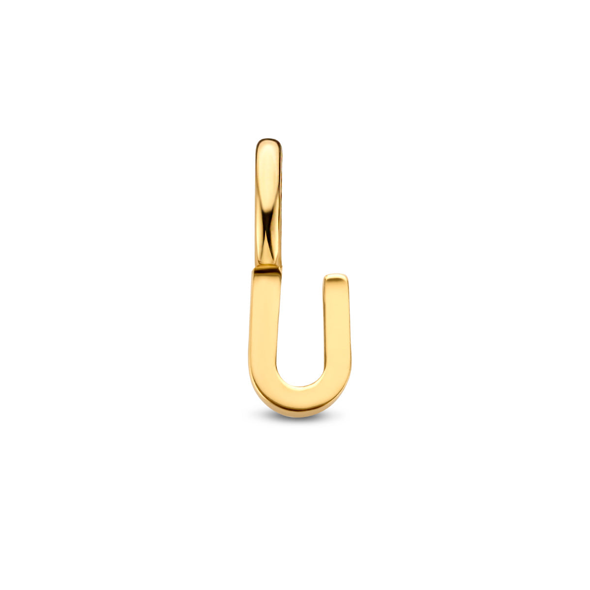 Hanger letter U 9,5 mm 14K geelgoud #Letter_U