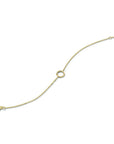 14K Geelgoud Armband Rondje Diamant 16 - 18 Cm 0.01Ct G Si 4024240