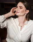 14K geelgoud collier parel 41 cm met groot springslot 4024383 - PansiteNederland.nl