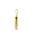 14K geelgoud medaillon ovaal bolletjes 4024389 - PansiteNederland.nl