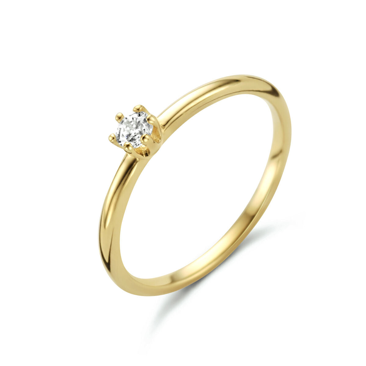 14K Geelgouden ring met zirkonia - PSN4024410, exclusief en kwalitatief hoogwaardig. Ontdek nu!