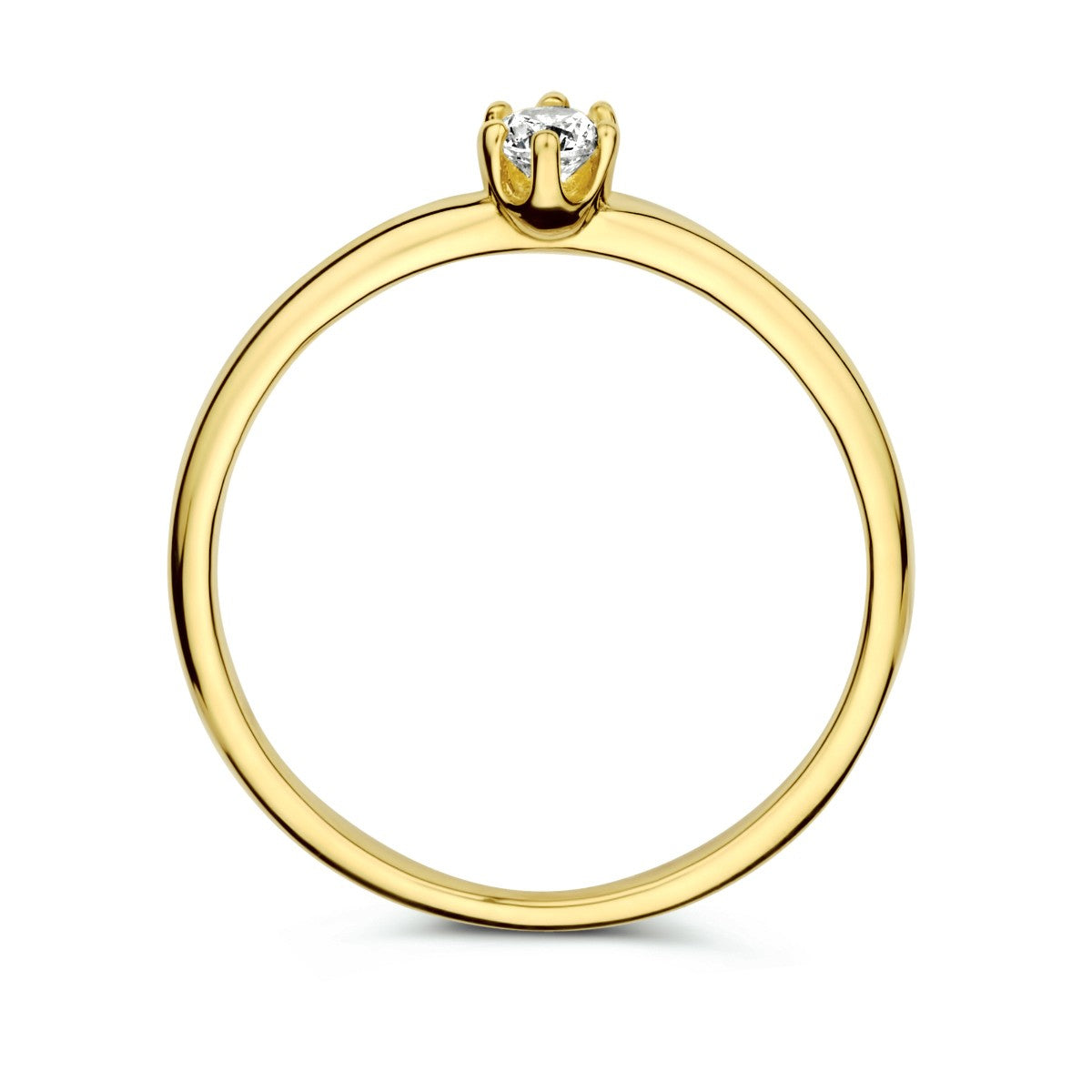 14K Geelgouden ring met zirkonia - PSN4024410, exclusief en kwalitatief hoogwaardig. Ontdek nu!