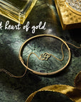 14K Geelgoud Armband Hart En Infinity 16 + 3 Cm 4024463 - PansiteNederland.nl