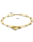 14K Geelgoud Armband Paperclip Ronde Buis 4,0 Mm 18 Cm Met Groot Springslot 4024464 - PansiteNederland.nl