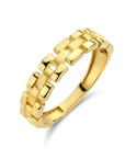 Geelgouden 14K ring schakelmotief poli/mat 4024475 - PansiteNederland.nl