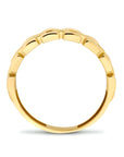 Geelgouden 14K ring schakelmotief poli/mat 4024475 - PansiteNederland.nl