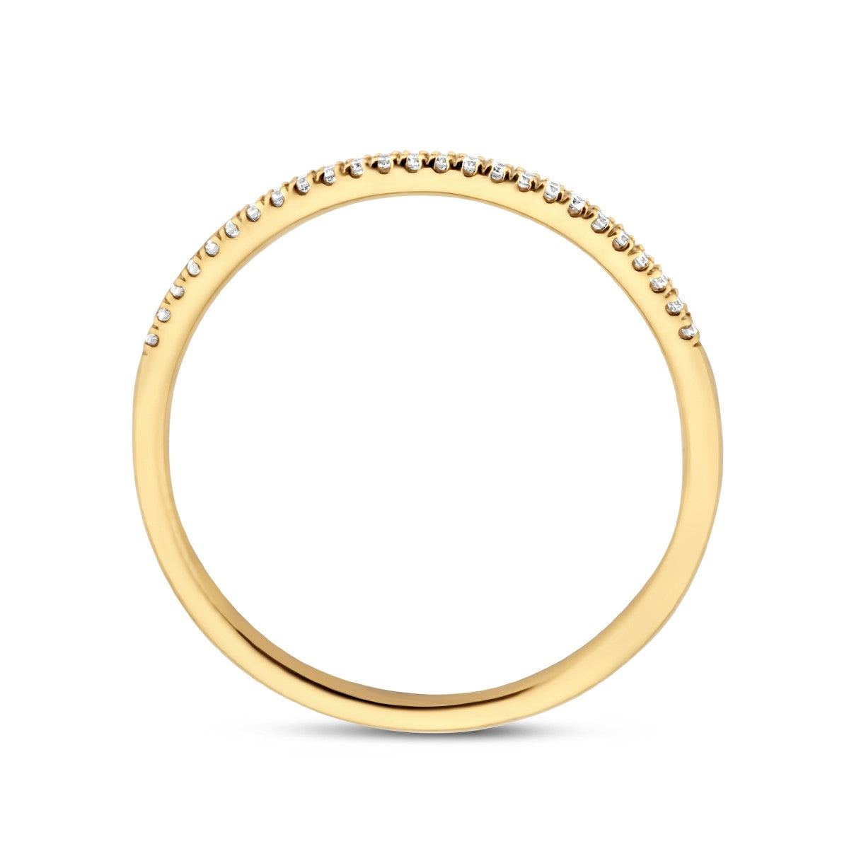 14K Geelgoud Ring Diamant 0.083Ct H Si 4024501 - PansiteNederland.nl