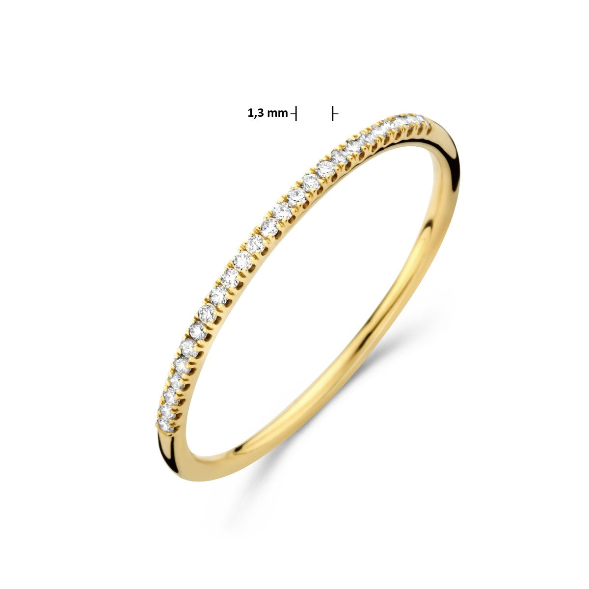 14K Geelgoud Ring Diamant 0.083Ct H Si 4024501 - PansiteNederland.nl