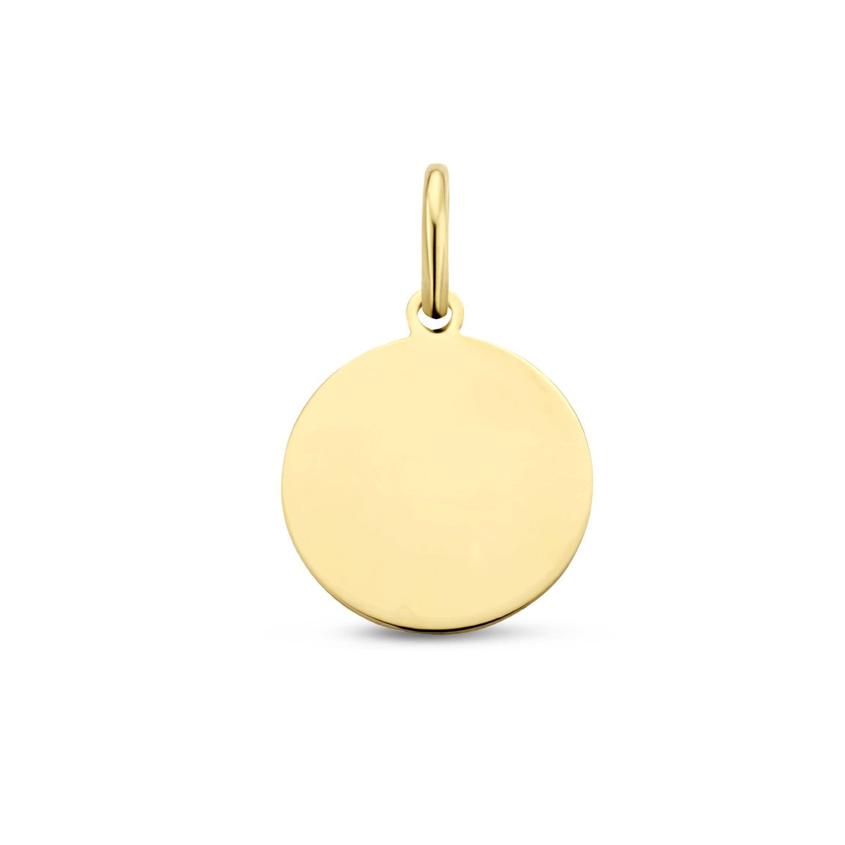 14K geelgoud graveerhanger rond 4024542 - PansiteNederland.nl
