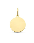 14K geelgoud graveerhanger rond 4024542 - PansiteNederland.nl