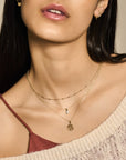 14K geelgoud collier bolletjes 1,1 mm 40,5 - 42,5 - 44,5 cm 4024669
