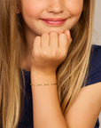 14K Geelgoud Armband Anker Met Tussenstuk 11 - 13 Cm 4024675