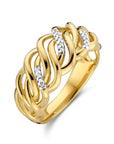14K Geelgoud Ring Diamant 0.04Ct H Si 4024711 - PansiteNederland.nl