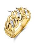 14K Geelgoud Ring Diamant 0.04Ct H Si 4024711 - PansiteNederland.nl