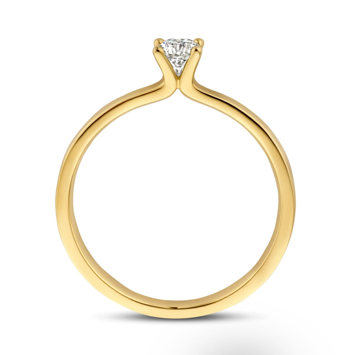 14K Geelgoud Ring Diamant 0.25Ct H Si 4024726 - PansiteNederland.nl