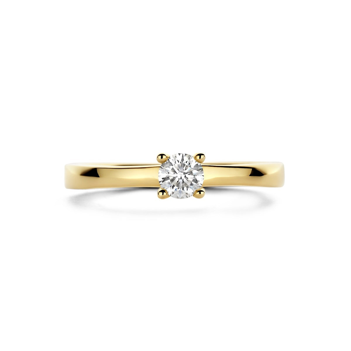 14K Geelgoud Ring Diamant 0.25Ct H Si 4024726 - PansiteNederland.nl