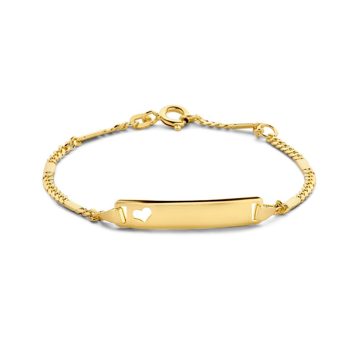 14K Geelgoud Graveerarmband Hart Plaat 2,0 mm 4024751