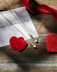 14K geelgoud hanger hart granaat 4024781 - PansiteNederland.nl
