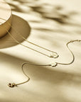 14K geelgoud collier klaver 40 - 42 - 44 cm 4024792